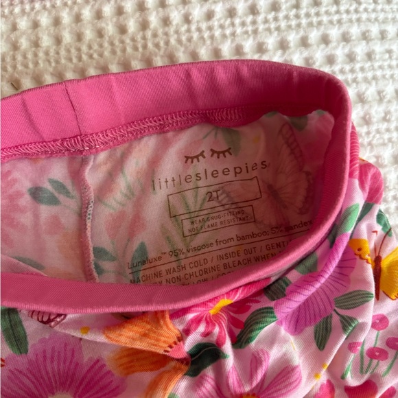 Little Sleepies Butterfly Blooms Pajama Set - Picture 3 of 5